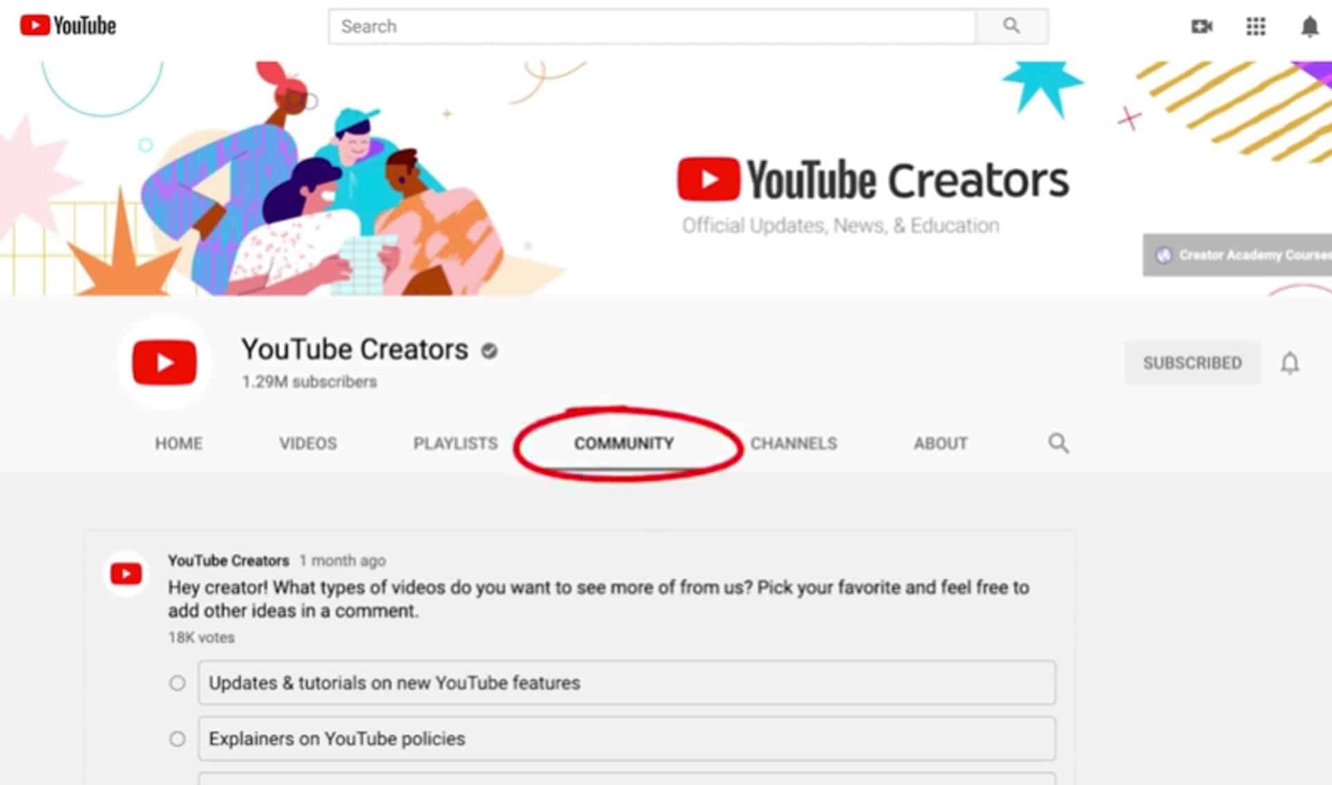 was sind youtube community posts